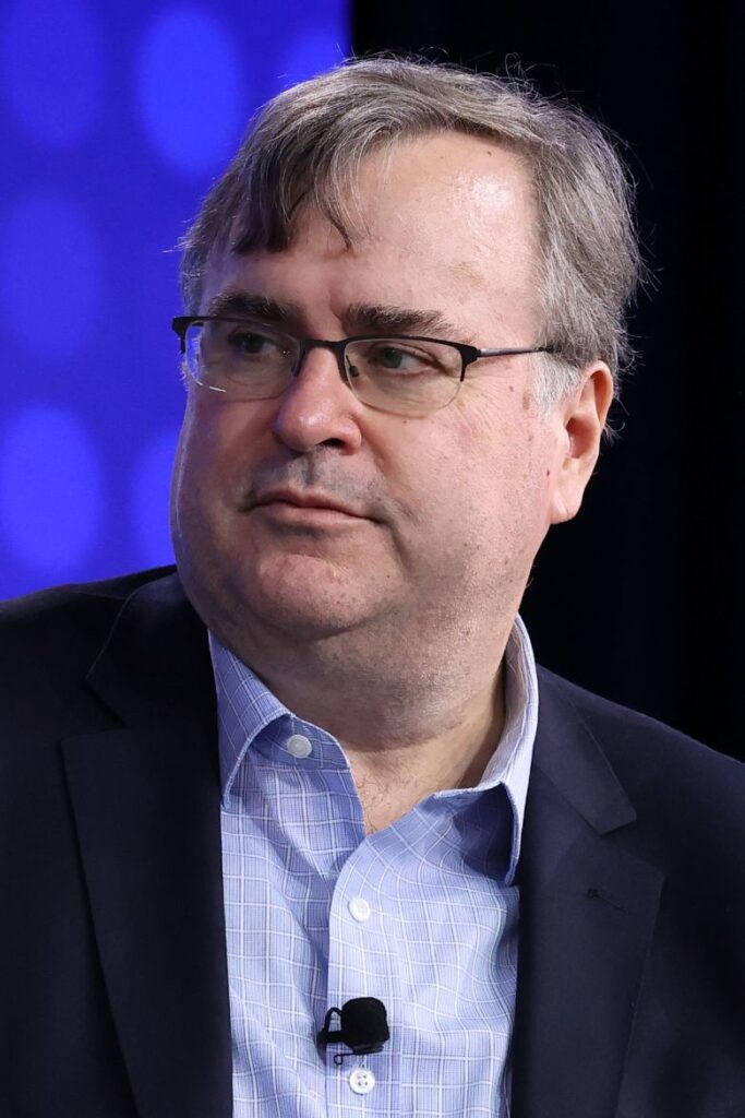 Reid Hoffman speaks during the Clinton Global Initiative 2026 Annual Meeting in New York, on September 23.