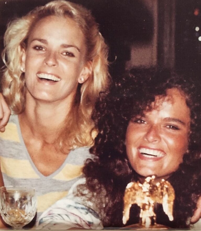 Nicole (left) and Brown smile for the camera in Hawaii.
