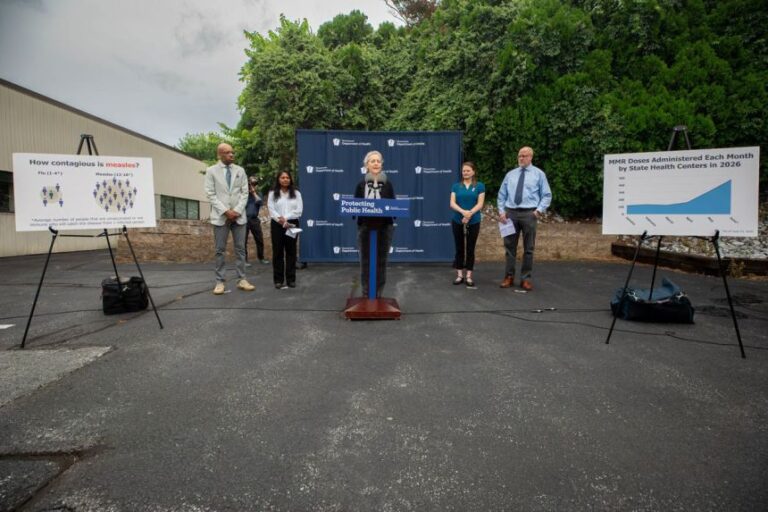 In June, Pennsylvania Secretary of Health Dr. Debra Bogen gives an update on the state’s response to measles cases in the Lancaster–Lebanon region.