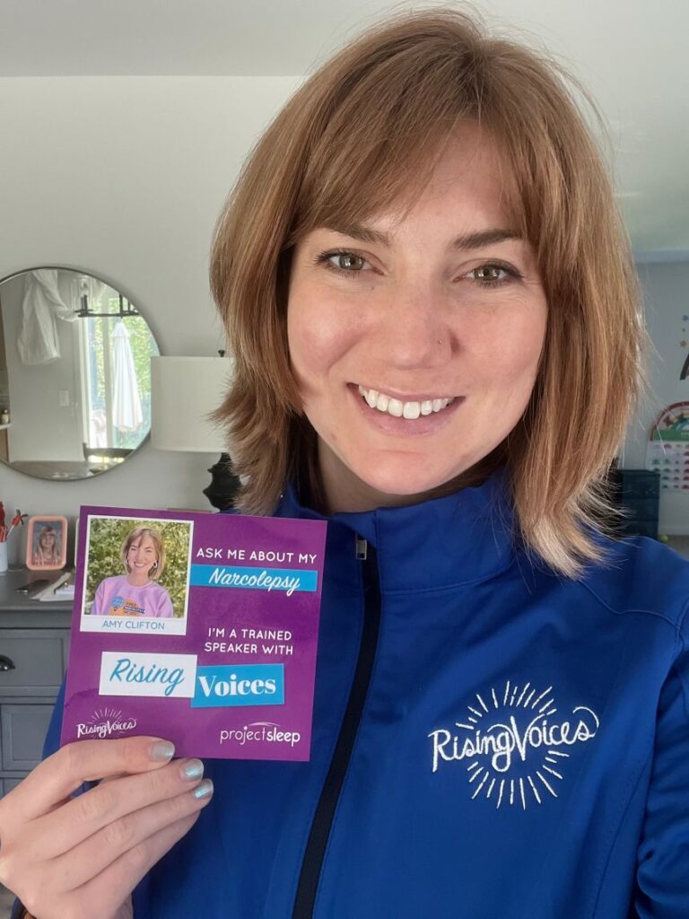 Amy's dedicated to broadening awareness of narcolepsy, both with the public and the medical establishment.