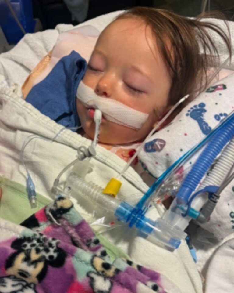 Brooklyn is intubated after arriving at the hospital.