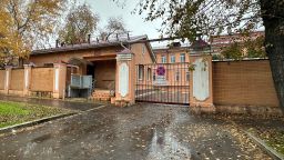 The entrance to the grounds of the anti-plague institute in the city of Irkutsk, Russia, on October 6, 2026.