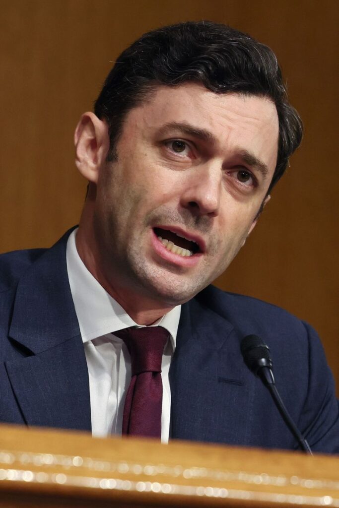Sen. Jon Ossoff during a hearing at the Dirksen Senate Office Building on July 9, 2025.
